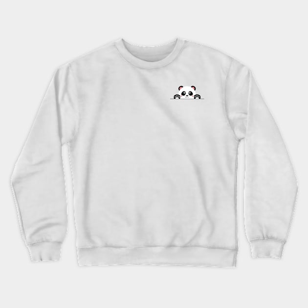 Small cute panda Crewneck Sweatshirt by HB WOLF Arts